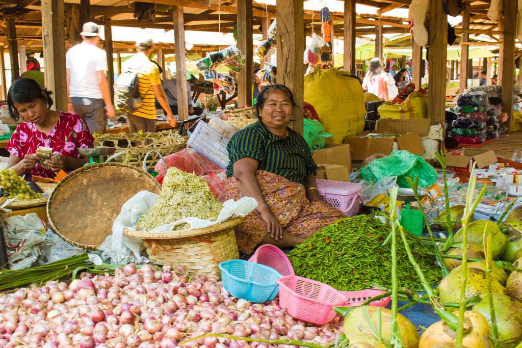 At the market. Myanmar
